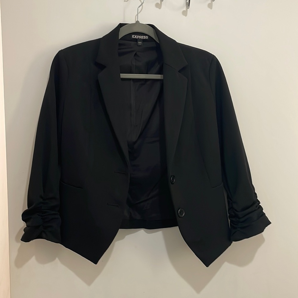Cropped womens Express blazer